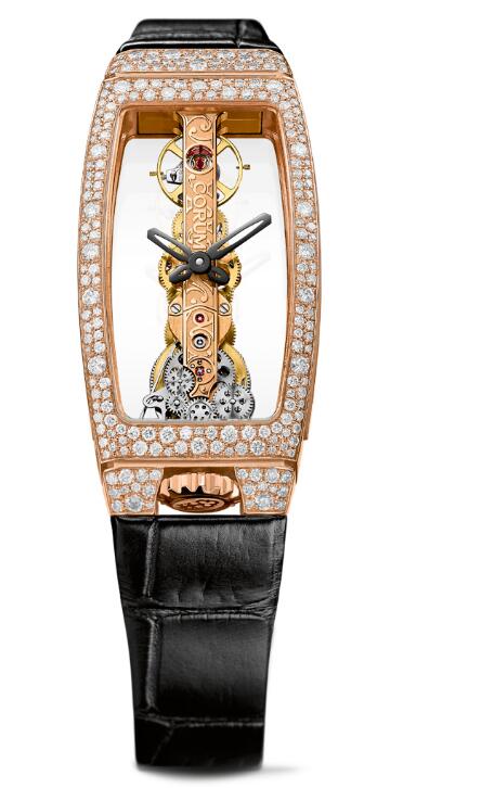 Corum GOLDEN BRIDGE MISS ROSE GOLD SNOW-SET Replica watch B113/03845 - 113.249.85/0001 0000